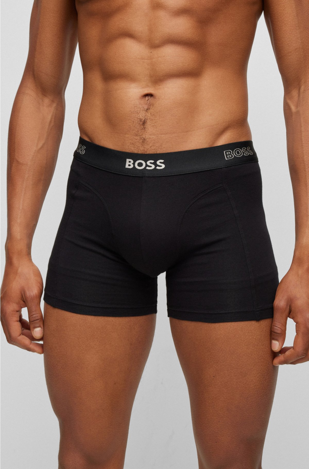 $27 Hugo Boss Men's Blue Micro Modal Stretch Underwear 50398706 Boxer Brief  S