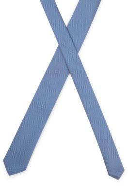 BOSS - Micro-patterned tie in pure silk