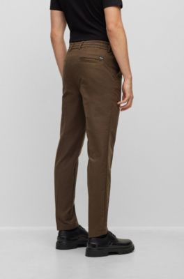 BOSS Men's Slim Fit Pants Beige
