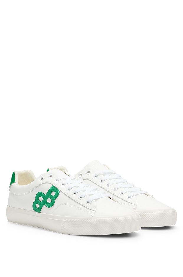 Gucci Gucci Leather Monogram Low Trainers