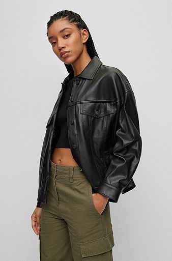 Mixed Leather Teddy Blouson - Ready to Wear