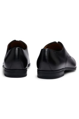 BOSS - Leather Derby shoes with rubber sole - Black