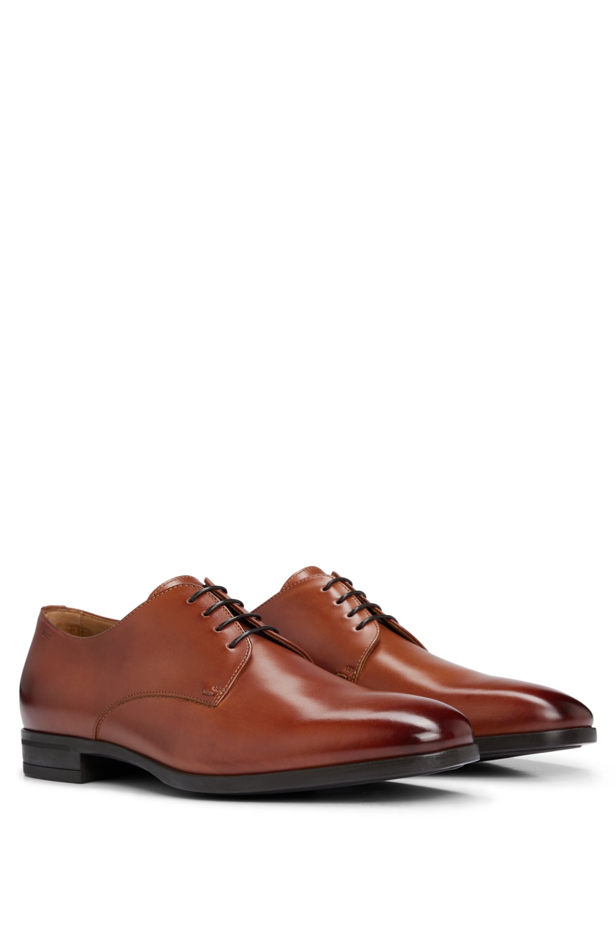 Leather Derby shoes with rubber sole