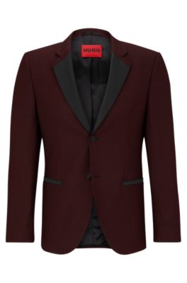 HUGO Slim fit jacket with satin trims