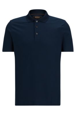 cotton and silk polo shirt