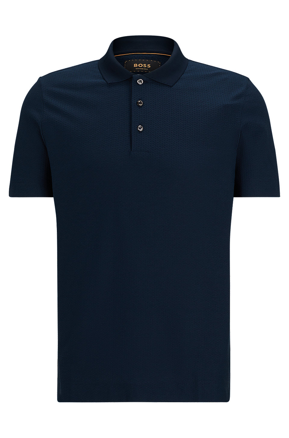 BOSS - Regular-fit polo shirt in cotton and silk