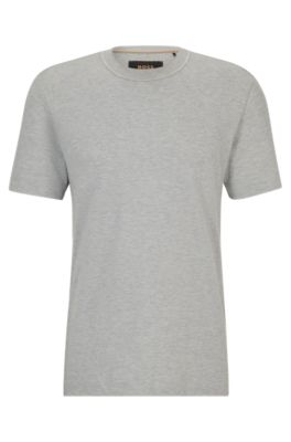 BOSS - Cotton-cashmere T-shirt finish mercerized with