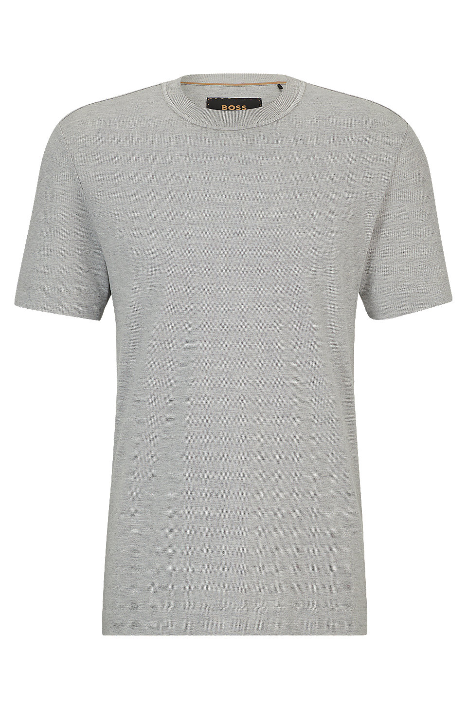 BOSS - Cotton-cashmere T-shirt with mercerized finish
