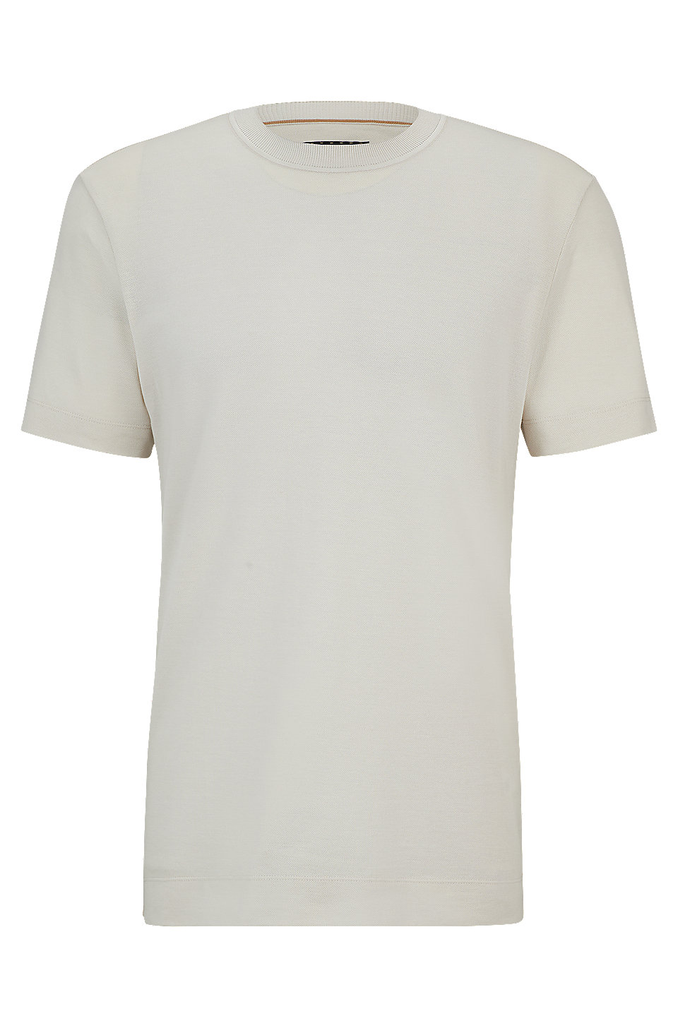 BOSS - Cotton-cashmere T-shirt with mercerized finish