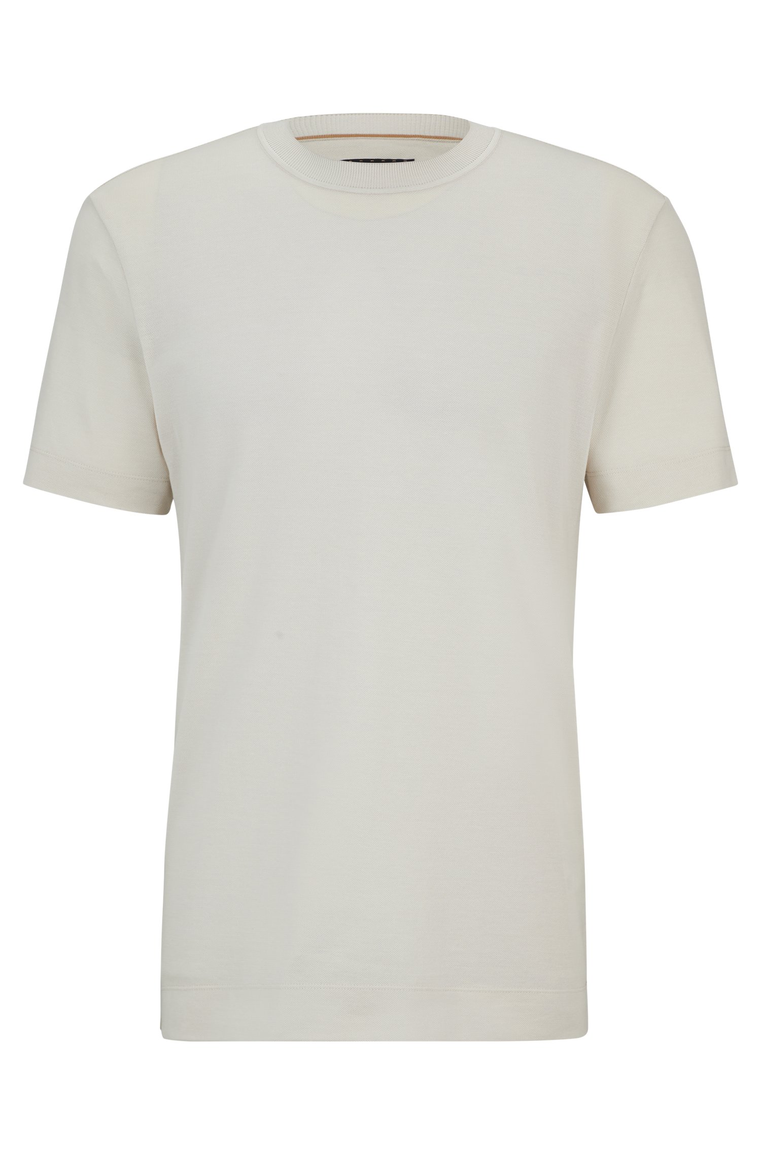 Camiseta de algodón y cashmere con acabado mercerizado