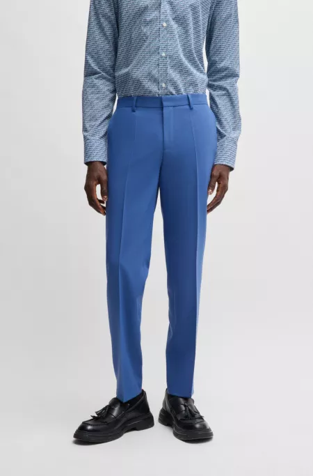 Slim-fit trousers in performance-stretch fabric