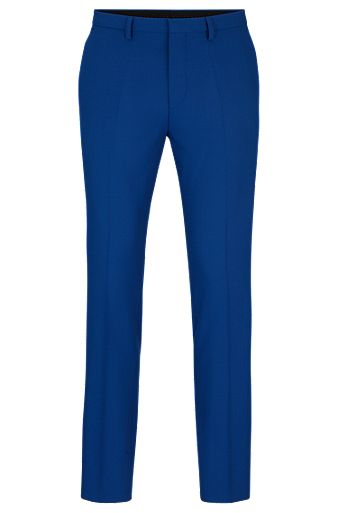 Extra-slim-fit trousers in performance-stretch cloth, Blue