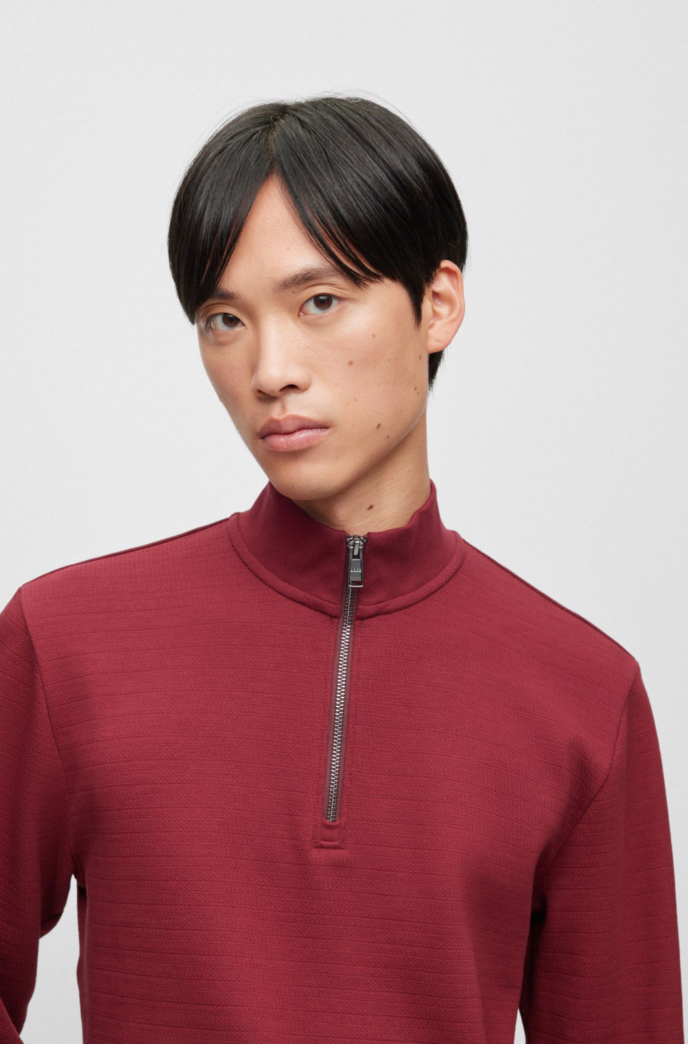 Boss sidney clearance quarter zip pullover