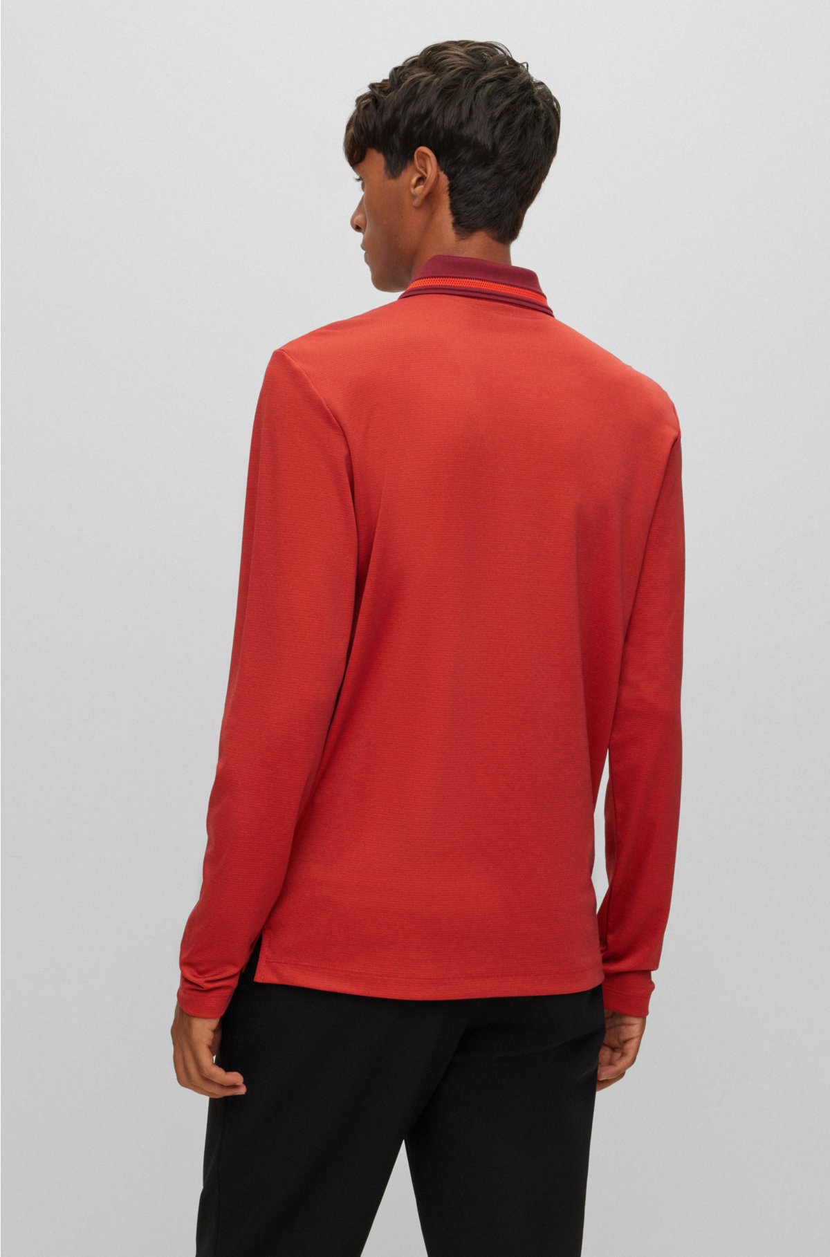 BOSS - long-sleeved shirt woven pattern