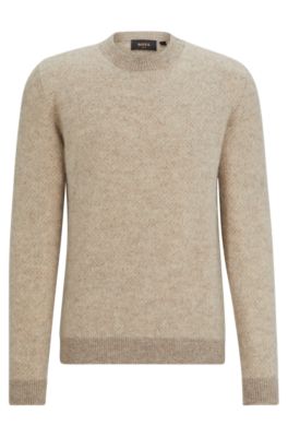 Alpaca jacquard sweater with cotton 53445
