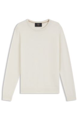 Cashmere sweater in a regular fit, White