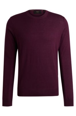 Cashmere sweater in a regular fit, Dark Purple