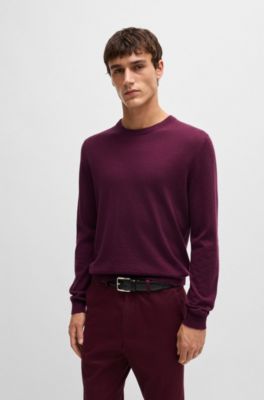 Cashmere sweater in a regular fit, Dark Purple