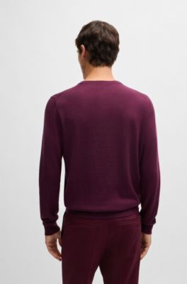 Cashmere sweater in a regular fit, Dark Purple