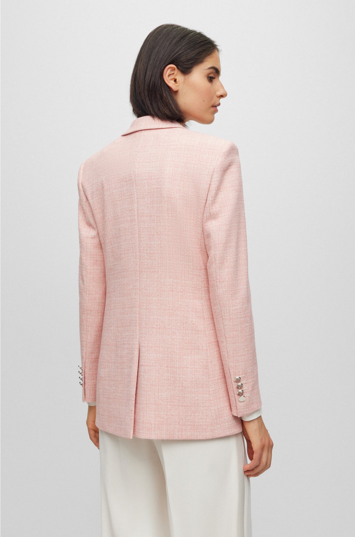BOSS - BOSS x Alica Schmidt regular-fit jacket with double-breasted front