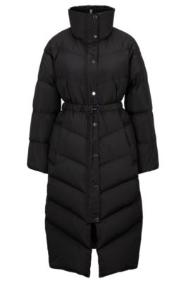 Hugo Boss Slim-fit Down Jacket In Water-repellent Fabric In Black