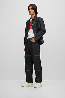 Hugo boss shop shearling jacket