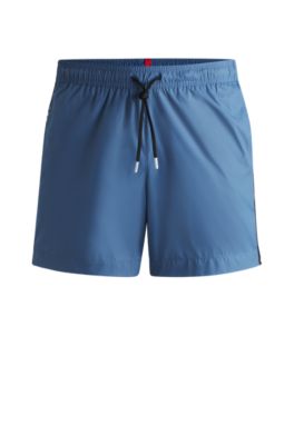 Hugo - Fully Lined Swim Shorts With Logo Tape