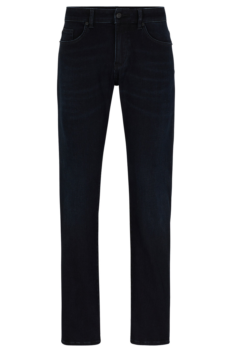 BOSS - Slim-fit jeans in blue cozy-knit denim