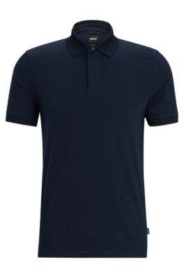 BOSS -   Colour Block Polo Shirt Short Set - Tan main image 0