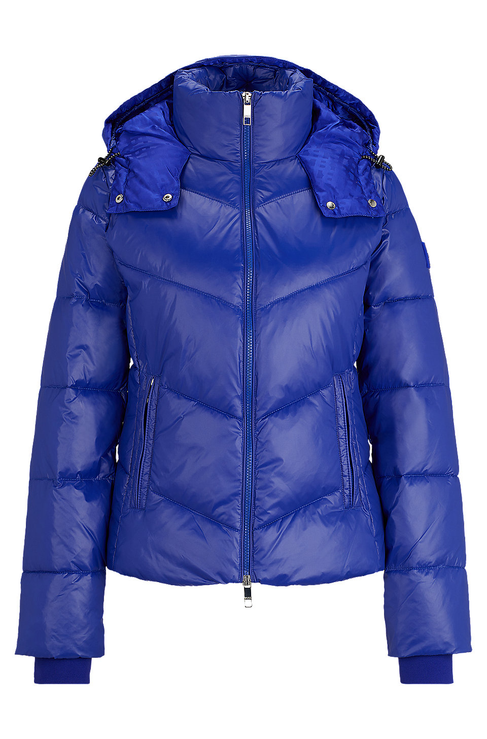 BOSS - Water-repellent puffer jacket in gloss material