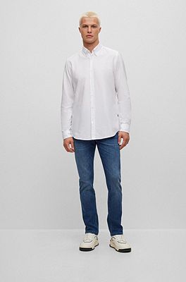 BOSS - Regular-fit shirt in Oxford cotton