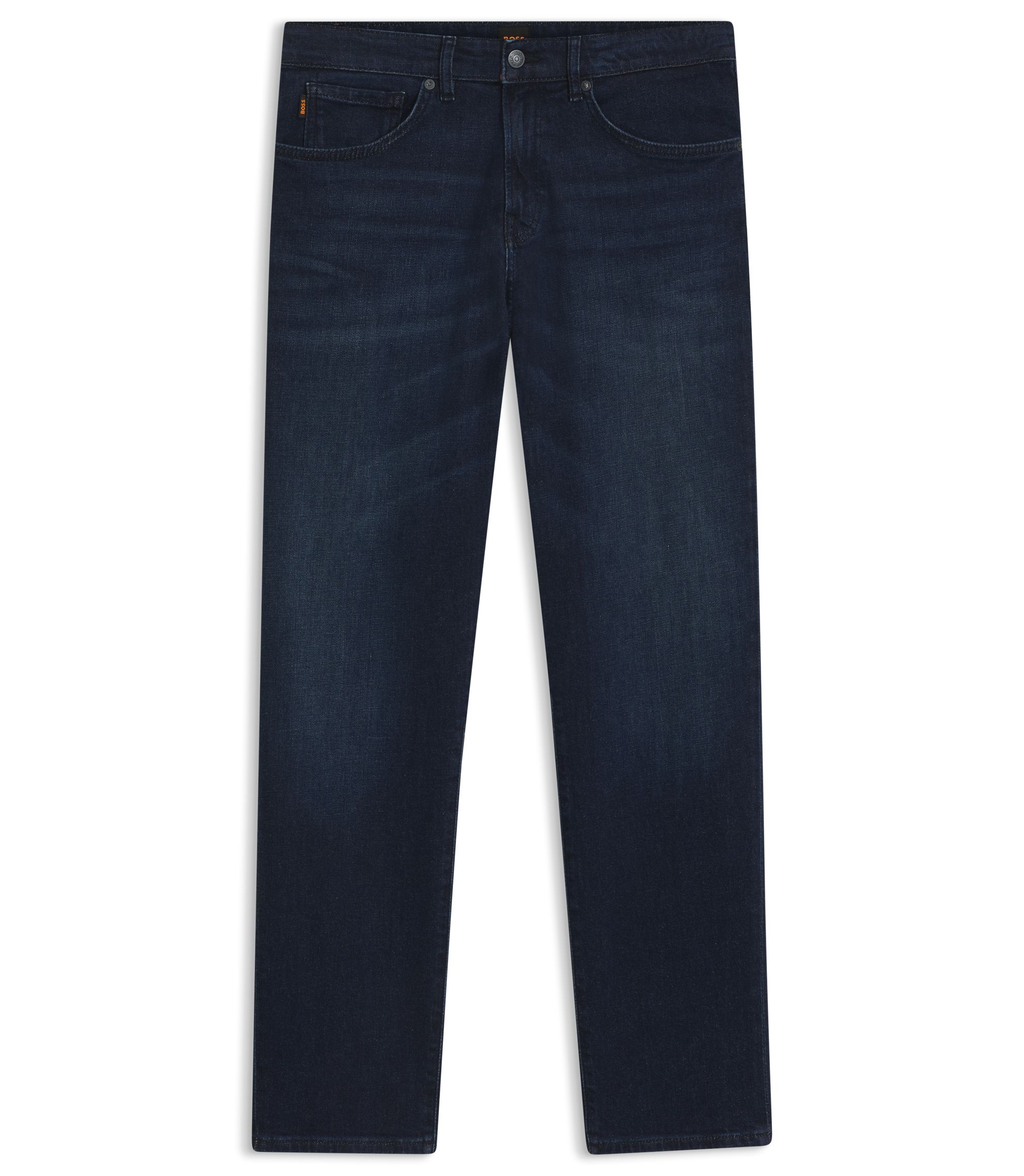 BOSS Maine Pure-blue regular-fit jeans in comfort-stretch denim