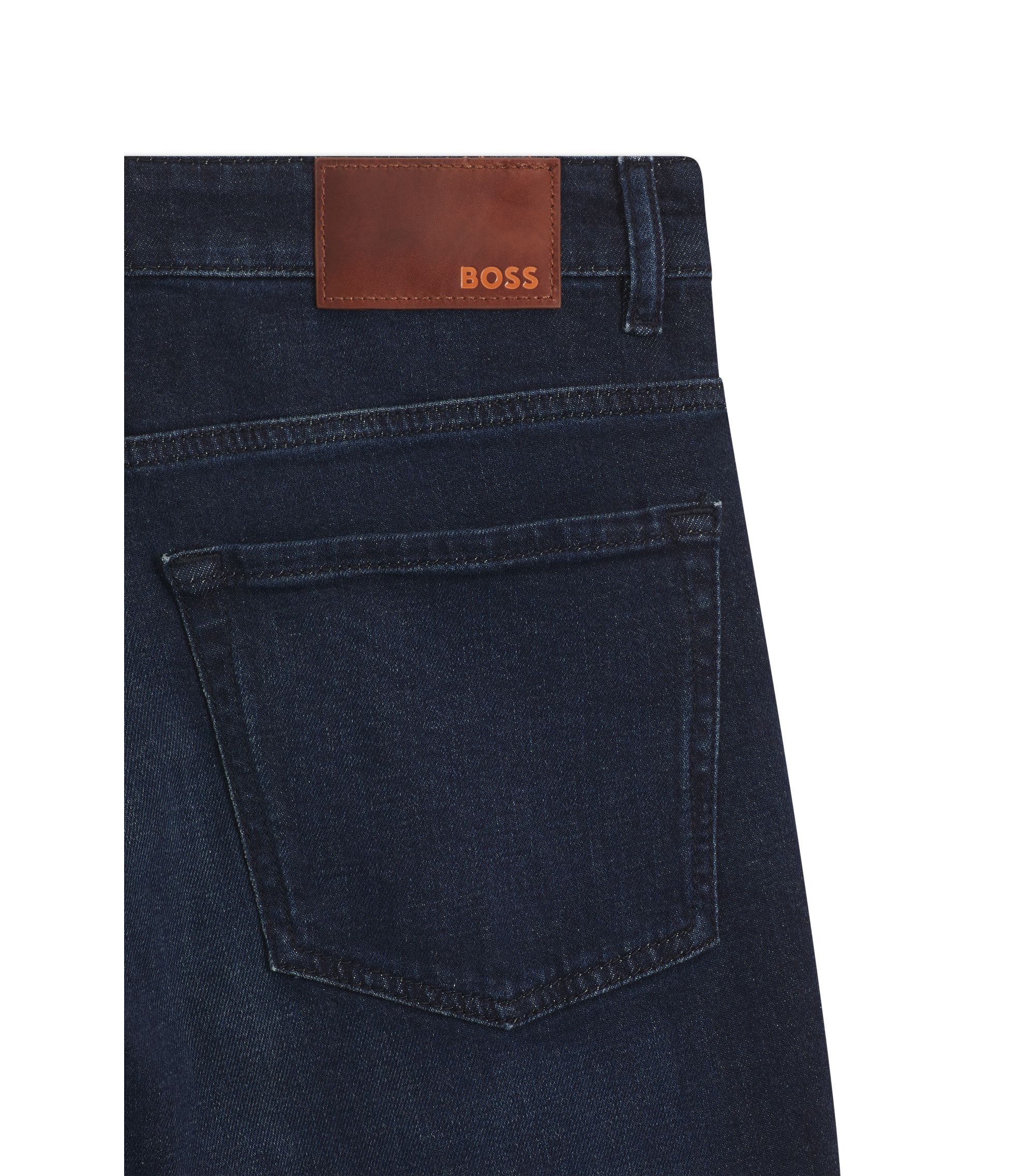 BOSS - Maine regular-fit jeans in blue comfort-stretch denim 