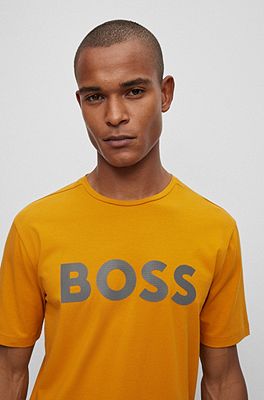 Hugo boss hot sale yellow shirt