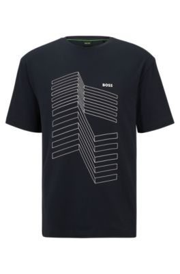 BOSS - Relaxed-fit T-shirt in stretch cotton with logo