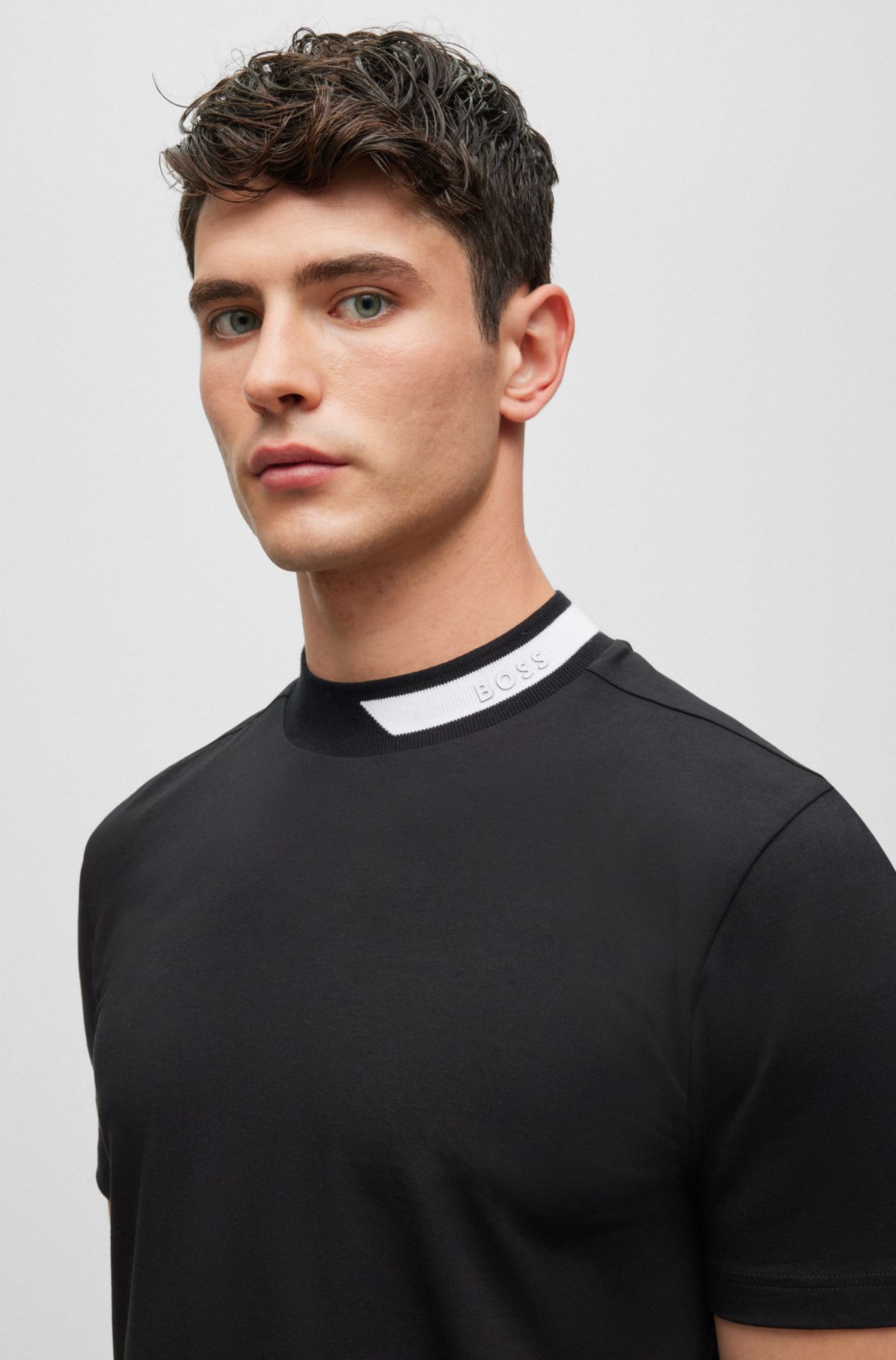 Hugo boss cheap collar t shirts