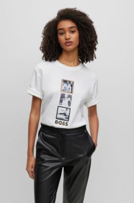 BOSS - BOSS x Bruce Lee gender-neutral T-shirt with special artwork - White