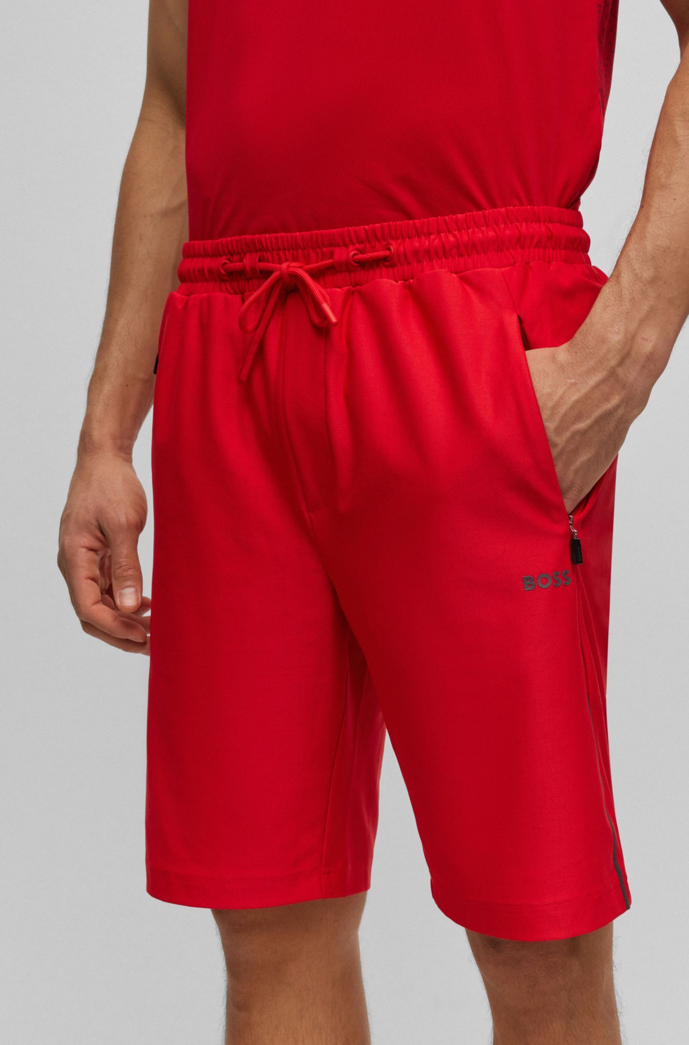 Hugo boss outlet shorts red