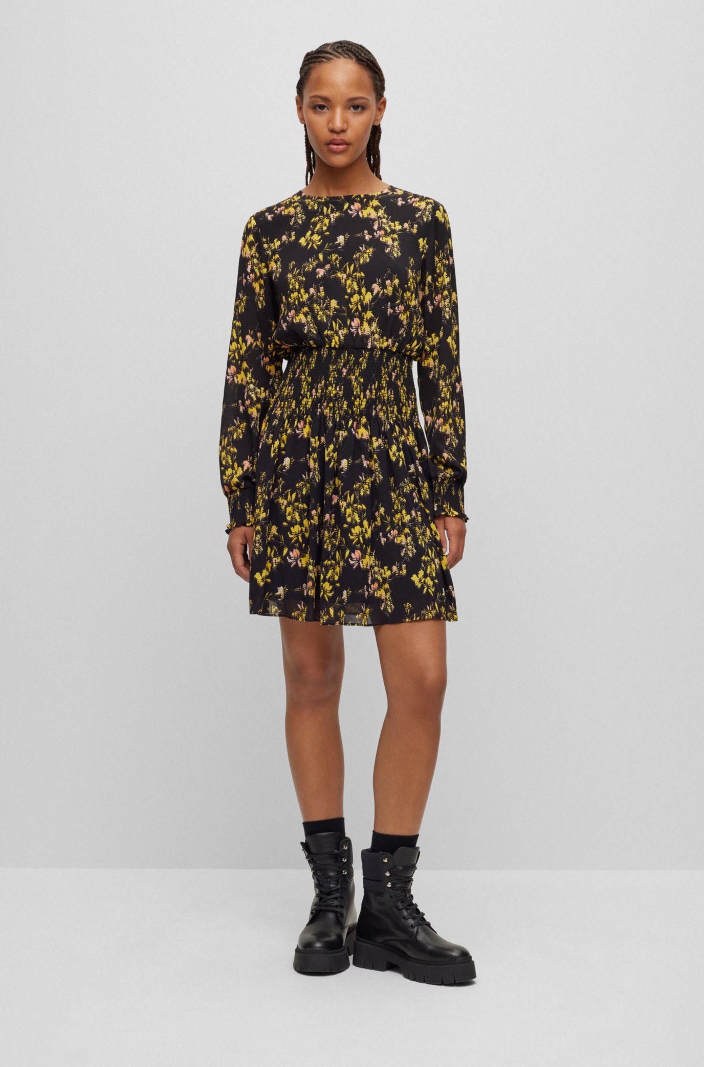 Hugo boss shop floral dress