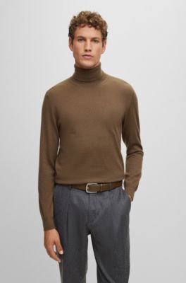 Roll Neck Hugo Boss Funnel Neck Jumper Hugo Boss Silk Mock Neck