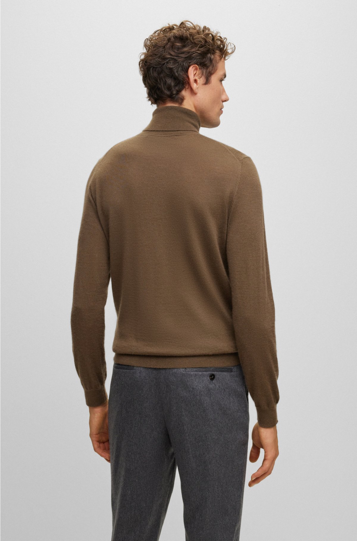 BOSS - Rollneck sweater in cashmere