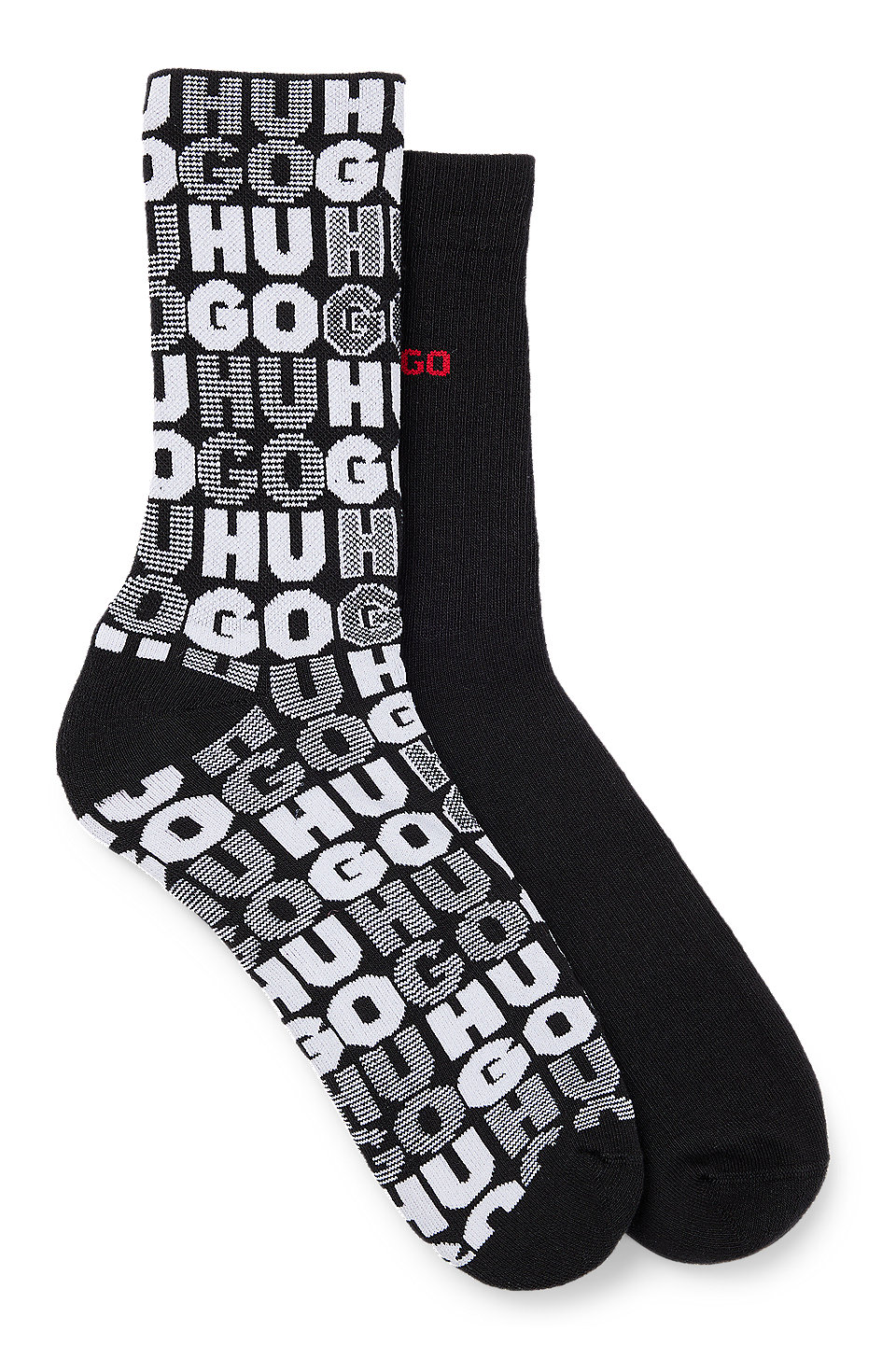 HUGO - Two-pack of ribbed short-length socks