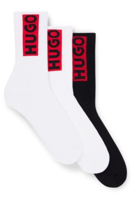 Hugo Boss Hugo Multi Colour 3 Pack Logo Socks In Patterned