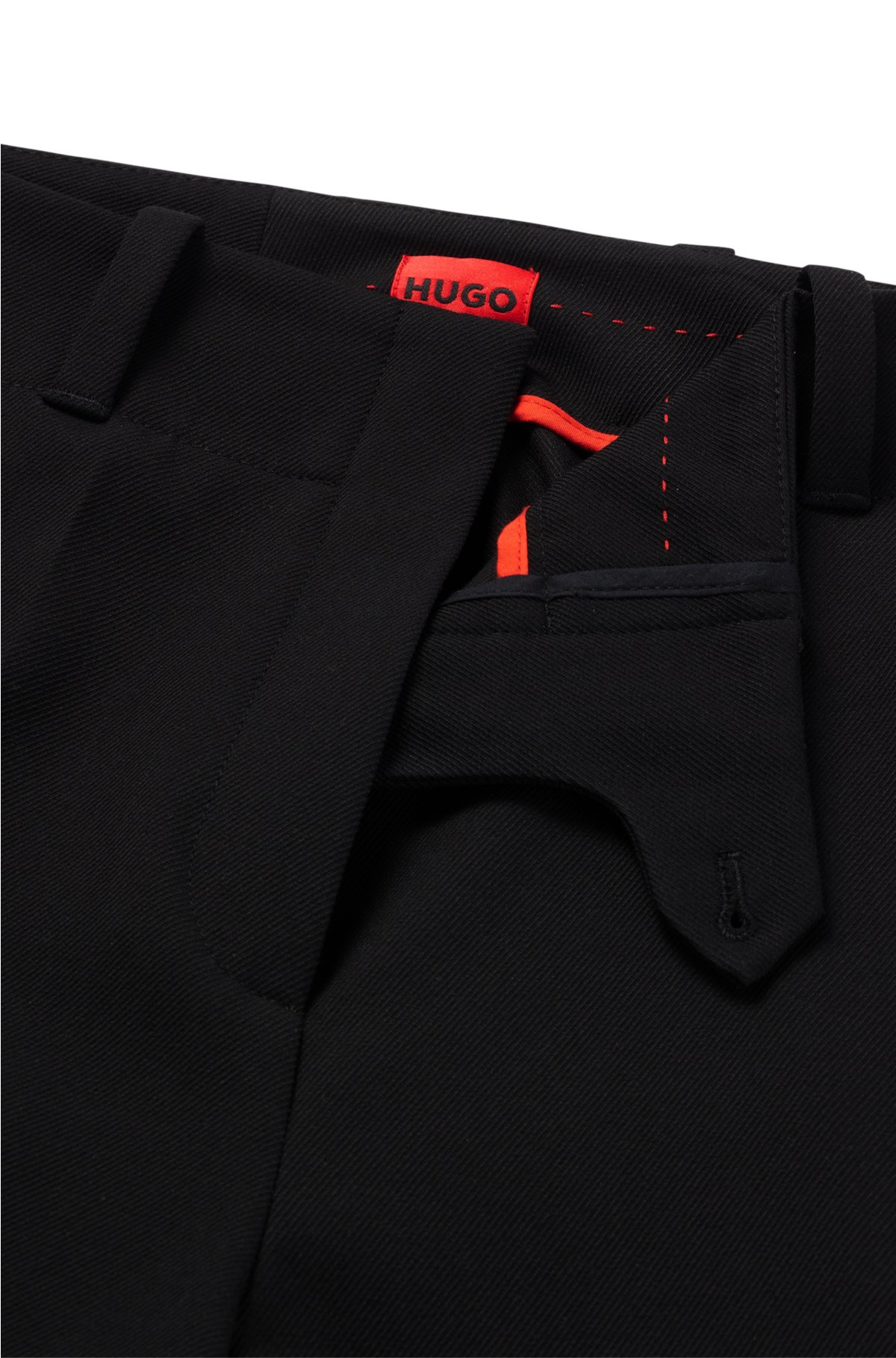 High-waisted trousers with leg regular-fit - HUGO a wide