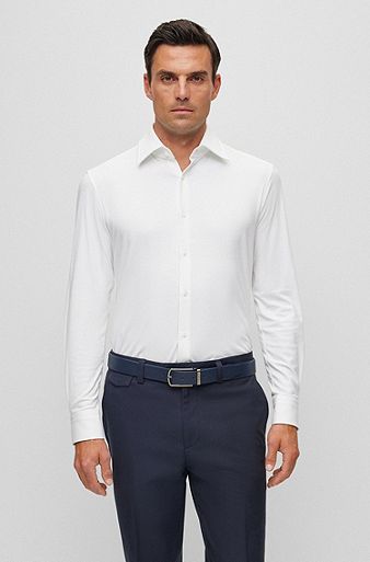 Slim-fit shirt, White