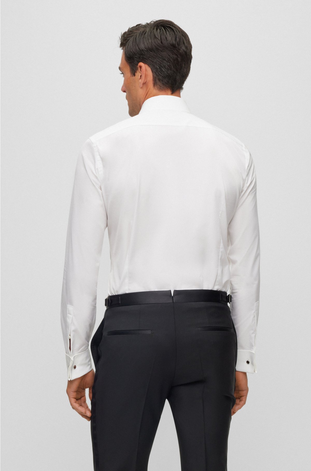White tuxedo Shirt - Made in Italy