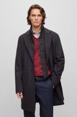 Wool-blend coat