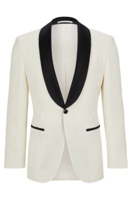 Hugo boss white dinner on sale jacket