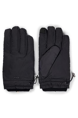 Hugo boss leather gloves 2024 mens