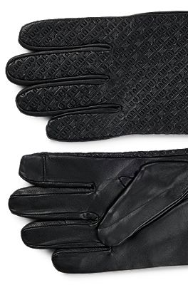 Hugo boss 2025 leather gloves mens